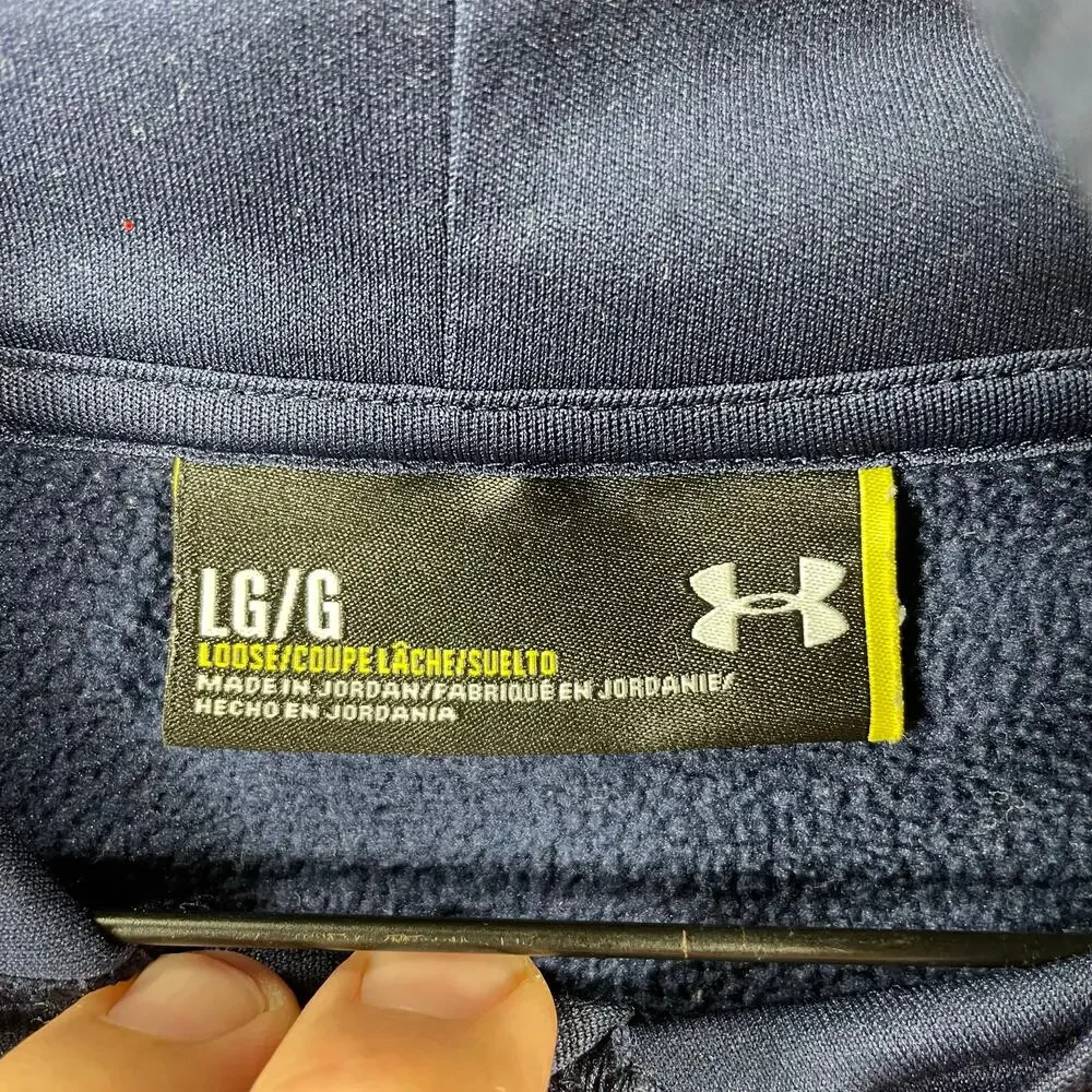Under Armour Storm 1 Hoodie Men's Large Blue Pullover Activewear Outdoors